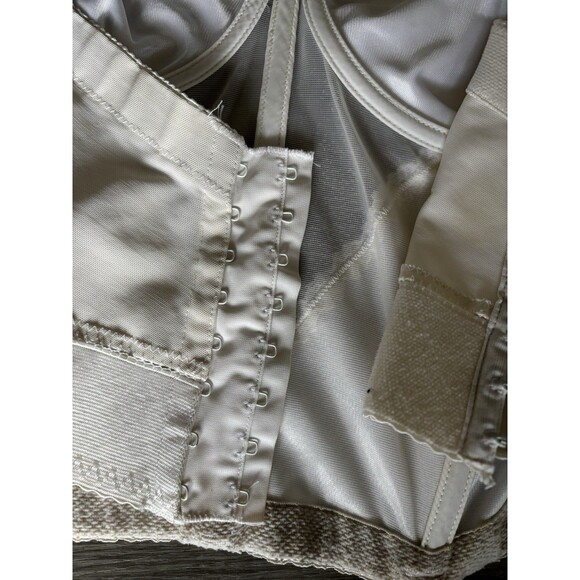 vtg fredericks of hollywood White Strapless Bustier Corset Shapewear 40c - Picture 3 of 12